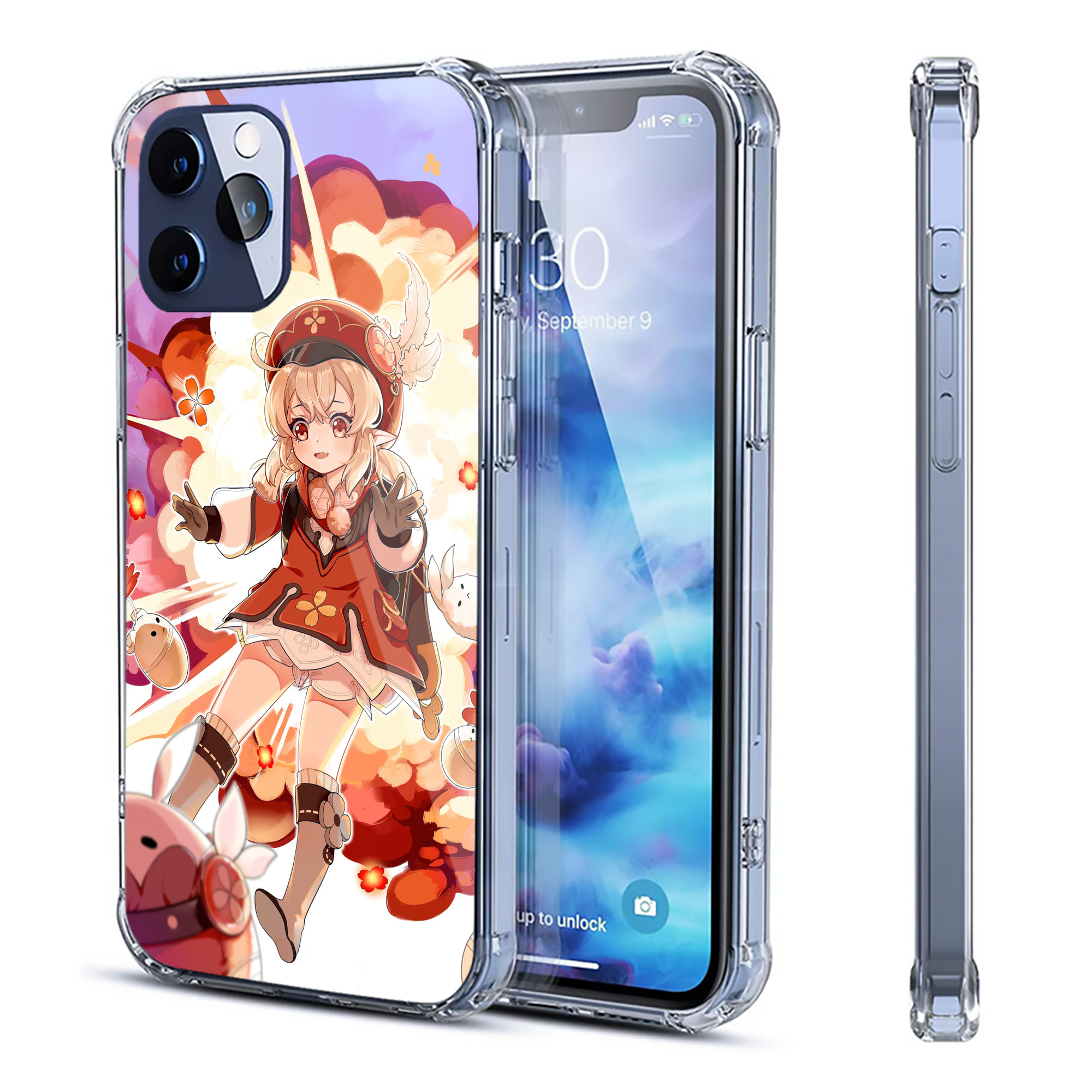 げんし神 genshin 【iPhone 12シリーズ対応】透明スマホケース（クリアソフトケース）